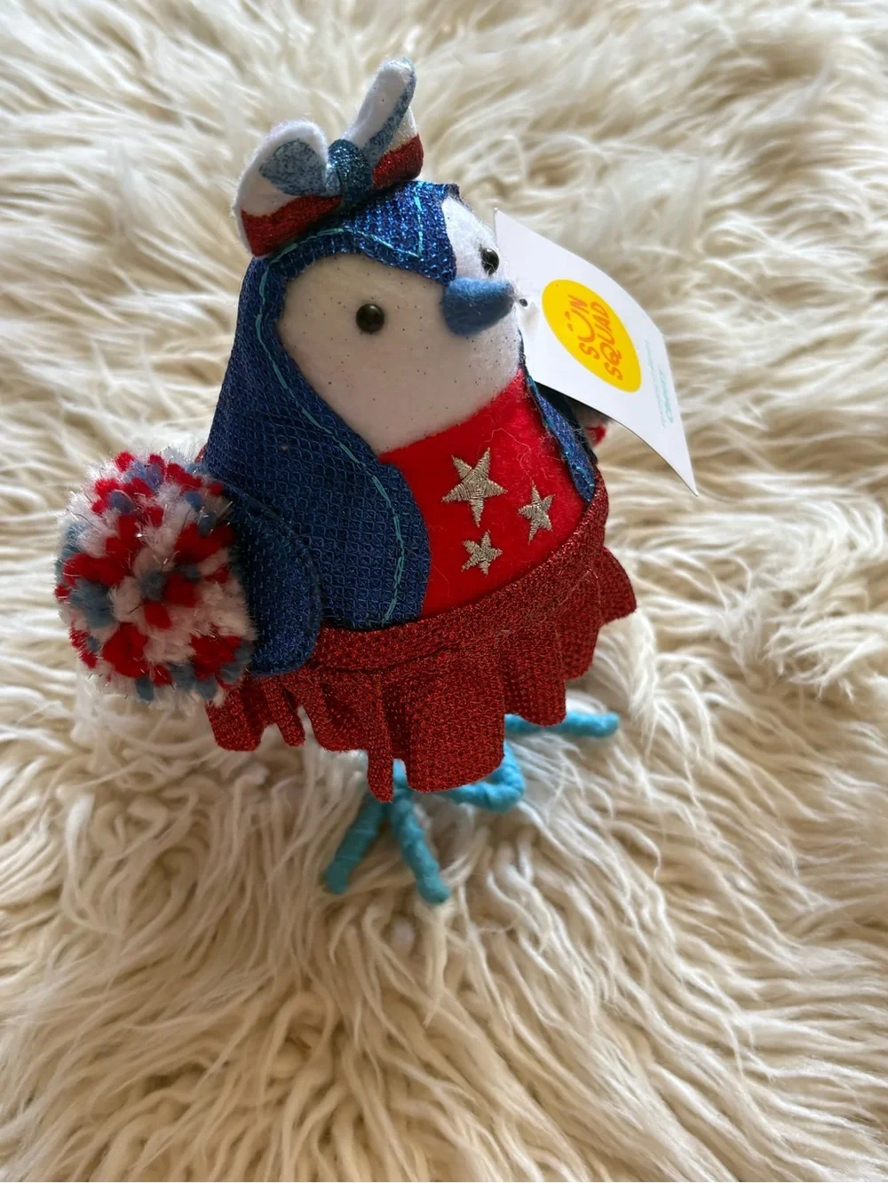 Target Sun Squad Featherly Friends Plush Bird STARLA Decor USA Patriotic Figure